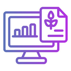 organic content Gradient icon