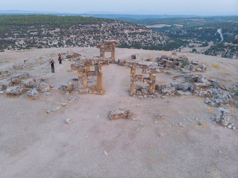 Aerial view of the ancient city of Blaundus