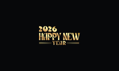 2026 happy new year logo text design set 2026 number design template collection