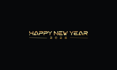 2026 happy new year logo text design set 2026 number design template collection