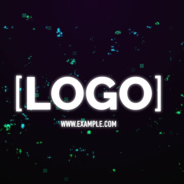 Zoom Glitch Logo - Square