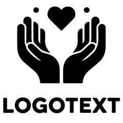 Obraz premium Hands holding a heart isolated on white background