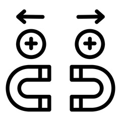 magnet Line Icon