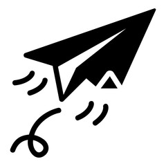 paper plane Solid icon