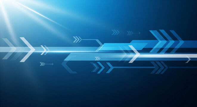 Elegant Blue Business Innovation - Powered by Adobe