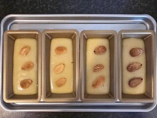 Homemade Financier, a small French cake before baking