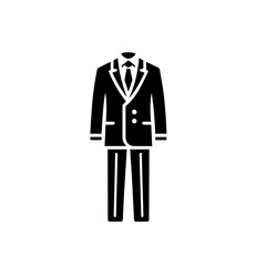 Modern Formal Pant Coat Vector Illustration