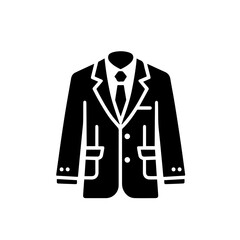 Modern Gentlemen Pant Coat Vector Illustration