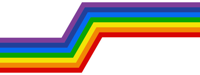 Stripped rainbow illustration. LGBTQ pride	