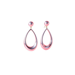 Elegant teardrop earrings in rose gold for a touch of modern sophistication, ideal for fashion blogs, jewelry ads, and promoting stylish accessories