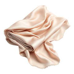 Luxurious draped blush silk fabric for elegant designs and fashion projects, adding a touch of sophistication and soft texture to creative endeavors