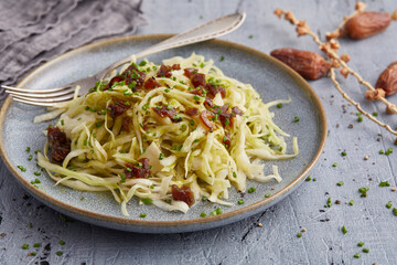 White Cabbage Salad with Mustard Dressing