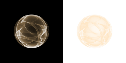 Unique and captivating abstract light patterns emanating from various spheres, ideal for modern artistic themes