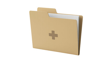 Digital folder with plus sign for adding documents, a modern data management tool
