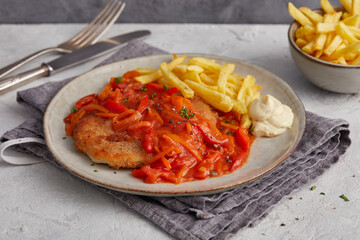 Cutlet with Pepper Sauce