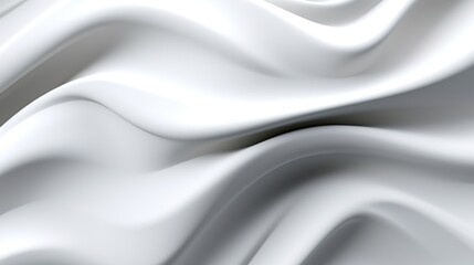 Elegant flowing white fabric texture with smooth curves and subtle shading