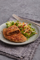 Potato cutlet filled with Lentils