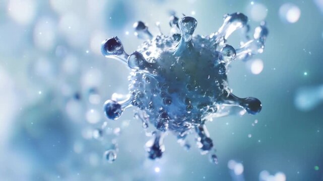 blue virus. Virus. Bacteria. Germs
