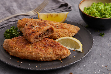 Potato cutlet filled with Lentils