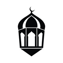 Obraz premium Arabic Lantern Mosque Illustration