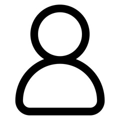 User Profile Icon &ndash; Minimal Account Avatar Symbol