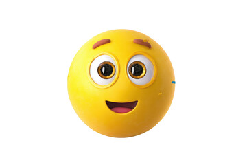 Fototapeta premium Smiling yellow emoji face (1)