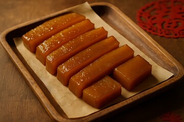 nian gao chinese sticky rice cake lunar new year dessert