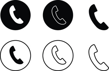 Call icon set Vector set of zodiac signs and numbers as a round web icon collection for internet business design illustration
