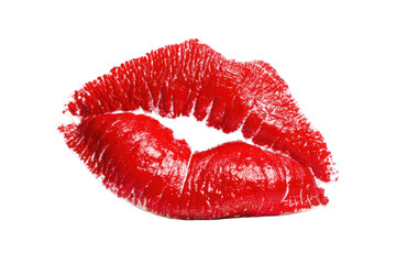 Red lipstick kiss imprint (1)
