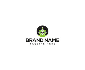 Modern Nature Icon: A minimalist emblem encapsulates nature's essence, blending organic form and clean lines into a cohesive visual identity. perfect for branding.