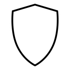 Shield icon vector. Defence illustration sign. Armor symbol. protection logo. security mark.