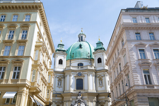 St Peter's church at Graben street in Vienna, Austria