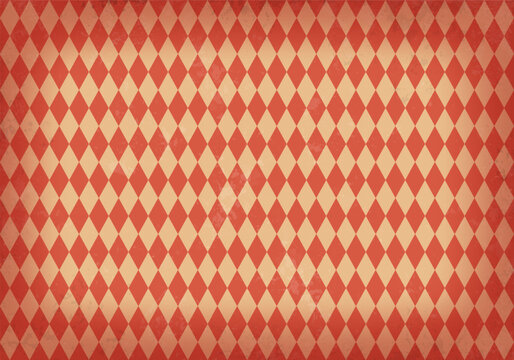 Retro background with grunge texture. Vintage pattern for circus, carnival show or festival. Vector illustration.