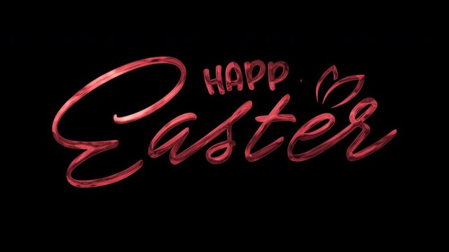 Happy Easter Text Animation