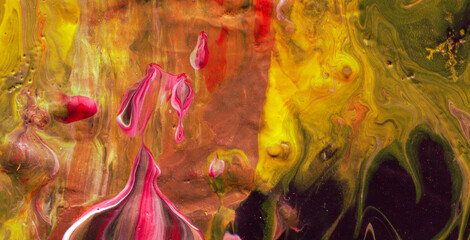 An Artistic Illustration Featuring Gold, Color, and Texture