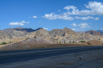 Mountains of eastern Turkey near the border with Georgia on a sunny day