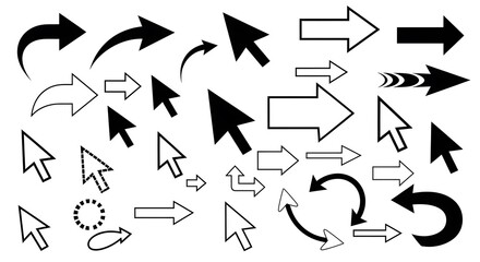 Diverse Arrow Collection - Directional Icons for Design and Navigation.