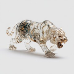 유리로 만들어진 호랑이