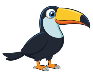Naklejka premium toucan bird cartoon