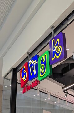 Smyk Toy Store Sign &ndash; Polish Retail Chain for Children&rsquo;s Toys and Products, Shopping and Economy Concept