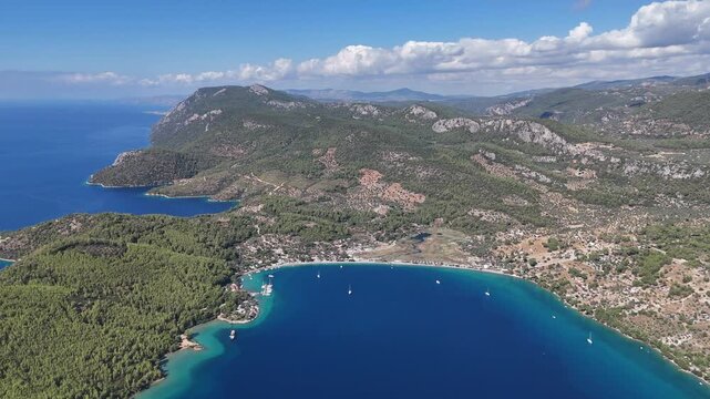 Stunning Aerial View of Milas Akb&uuml;k Bay, Turkey