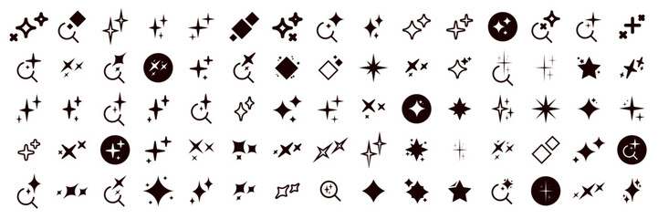 Create Image AI, Generate Image, Generate Icon, AI Sparkle and Gradient Star Icon	