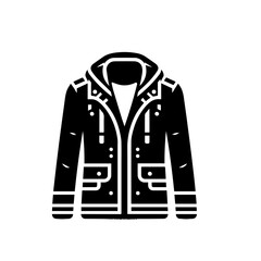 Elegant Winter Coat Jacket Vector Illustration