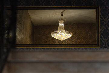 Reflected Elegance. Mirror Reflection. Inside the Living room.