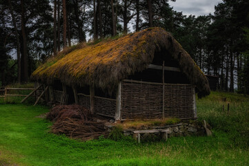 Thatched Roof Dwelling at the Highland Folk Museum, Scotland © atosan