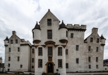 Blair Castle home of the Atholls in the Grampian foothills Scotland