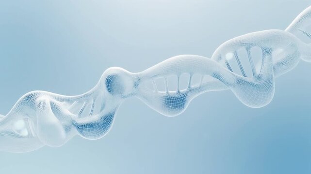 "Genetic Blueprint: Twisting Helix of Life"