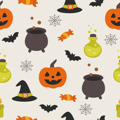 Halloween Seamless Pattern for Spooky Designs