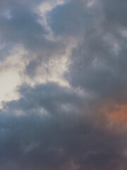 Obraz premium colorful sunset clouds, summer time