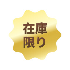 光沢のあるアイコン_在庫限り_なめらかなジグザグ型_GOLD